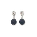 EARRINGS S/S & BLACK ONYX