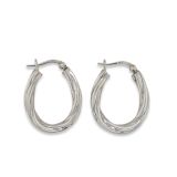 HOOPS S/S OVAL TWIST 4 X  25mm