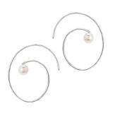 HOOPS S/S SPIRAL & PEARL