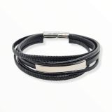 BRACELET STAINLESS STEEL/ PVC