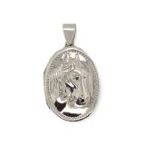 LOCKET S/S OVAL HORSE