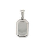 LOCKET S/S RECTANGLE 17mm H/PO