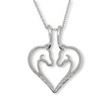 PENDANT S/S 2 HORSE HEART