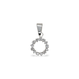 PENDANT S/S & CZ SMALL CIRCLE