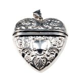 PENDANT S/S LRG ANTIQUE HEART