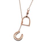 PENDANT S/S & RGP HORSESHOE LT