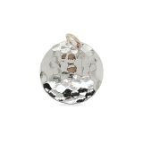 PENDANT S/S ROUND HAMMERED