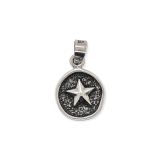 PENDANT S/S STAR IN OXID CIRCL