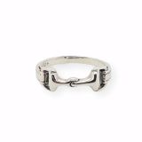RING S/S DBL HORSE BIT BAND -6