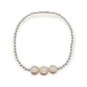 BRACELET S/S & 3 X FW/PEARL