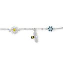 BRACELET S/S BEE & FLOWERS