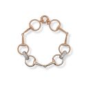 BRACELET S/S & CZ BOLT RING