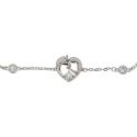 BRACELET S/S & CZ HORSE IN HRT