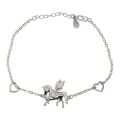 BRACELET S/S & CZ PEGASUS