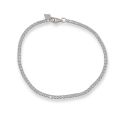 BRACELET S/S & CZ TENNIS BRAC