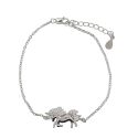 BRACELET S/S & CZ UNICORN 17CM