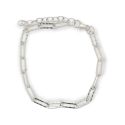 BRACELET S/S FANCY LINK 19.5cm