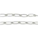 BRACELET S/S FANCY LINK MED 19