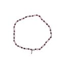 BRACELET S/S PEARL & RUBY