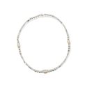 BRACELET S/S & PEARL STRETCH