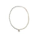 BRACELET S/S & PEARL STRETCH