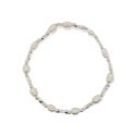 BRACELET S/S & PEARL STRETCH