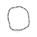 BRACELET S/S PEARL & TURQ
