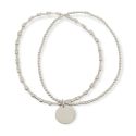 BRACELET S/S STRETCH RND TAG