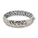 BANGLE S/S HINGED SCROLL WORK