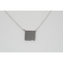 NECKLACE S/S SQUARE ON CHAIN