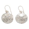 EARRINGS S/S CORAL FAN