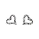 EARRINGS S/S CZ CUTE HEARTS