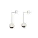 EARRINGS S/S STUD BALL DROP