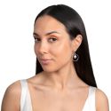 EARRINGS DROP CIRCLE PEARLS