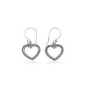 EARRINGS S/S OPEN HEARTS