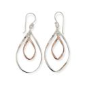 EARRINGS S/S & RGP TWIST