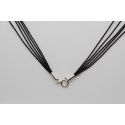 NECKLACE BLACK FASHION 50cm