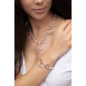 NECKLACE S/S & RGP HORSE BIT