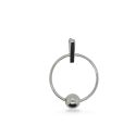 PENDANT S/S CIRCLE & BALL