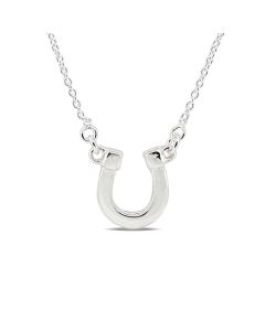 NECKLACE S/S HORSE SHOE & CHN