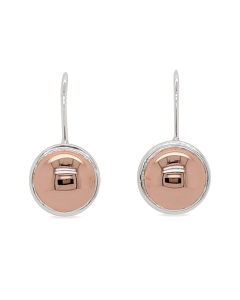EARRINGS S/S ROUND DOME RGP