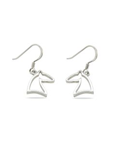 EARRINGS S/S C/OUT HORSE HEAD