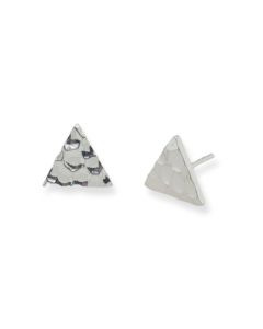 STUDS S/S HAMMERED TRIANGLES