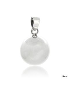 PENDANT S/S 18mm CHIME BALL