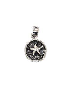 PENDANT S/S STAR IN OXID CIRCL