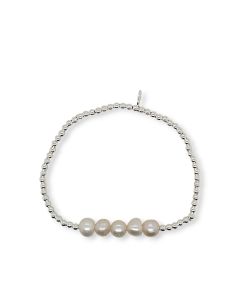 BRACELET S/S 5 X F/W PEARLS