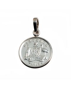SIXPENCE COIN PENDANT